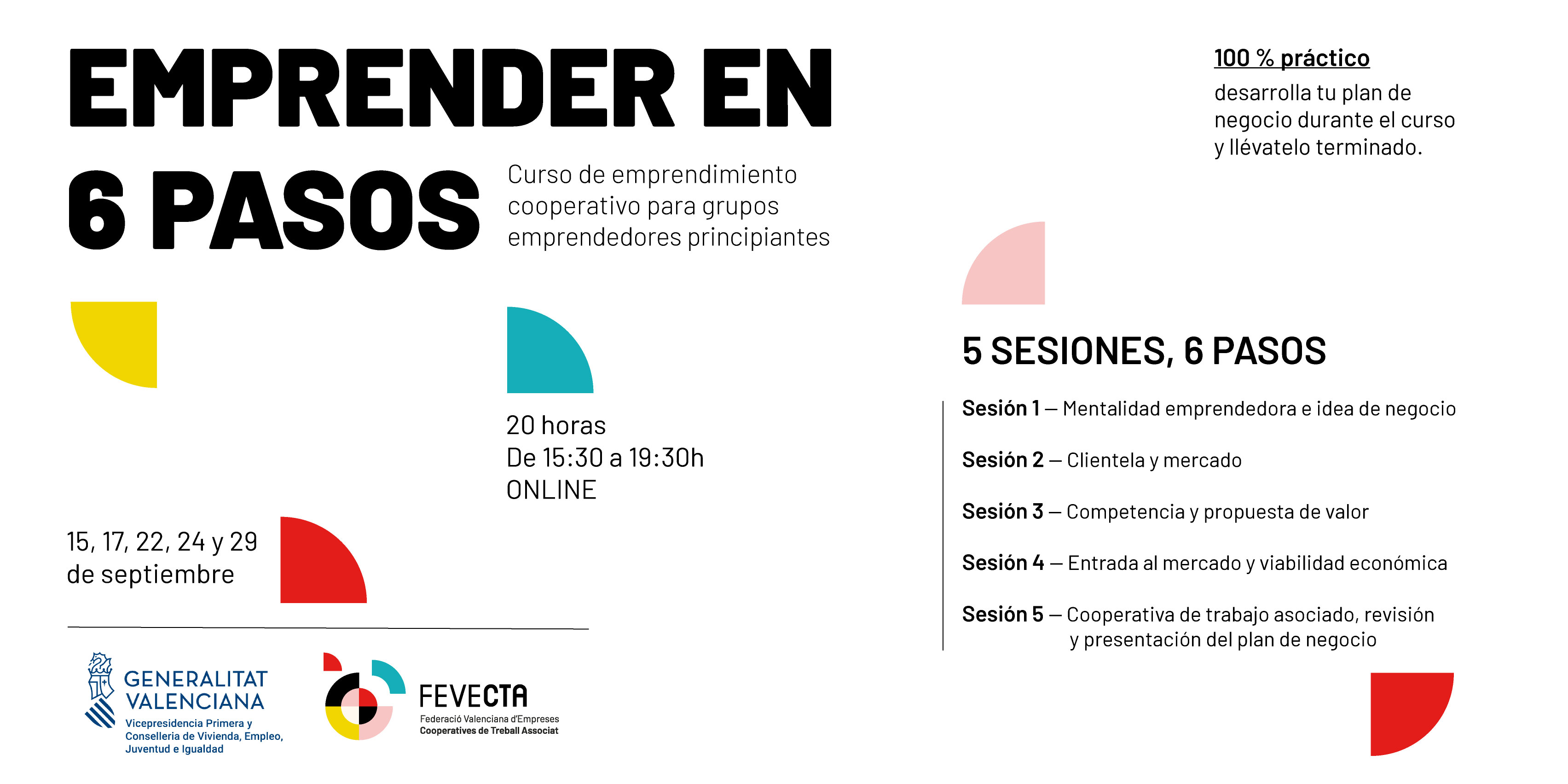 Emprender en 6 Pasos: Curso de emprendimiento cooperativo para grupos emprendedores principiantes